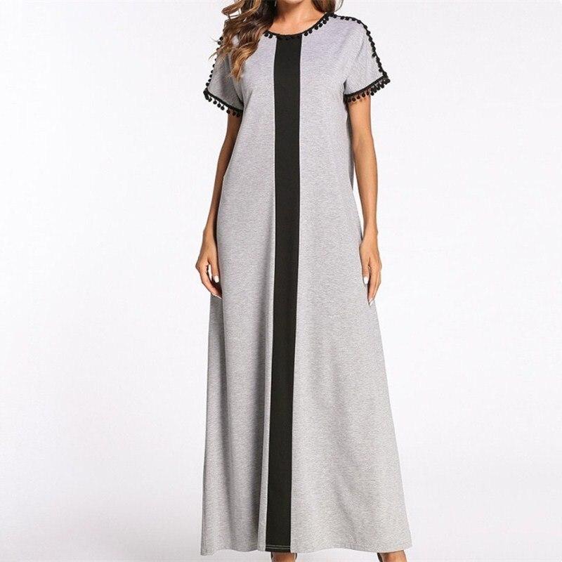 Hot Sale Women Patchwork Cotton Long Nightgowns Female Plus Size Casual Loose Thin Sleepwear
