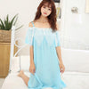 2017 New Summer ultra-thin breathable girl Shoulder strap loose long nightgown women sleepwear aa0101