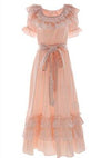 Cotton Nightdress Summer Sexy Long Nightgown Women Night Gown Long Dress Vintage Elegant lady Dress Unique Design