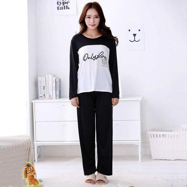 New Pajama Sets Autumn Winter Sleepwear Long Sleeve Loungewear Couple Pyjamas Nightgown Cute Pajamas Sets Homewear