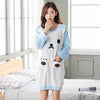2019 Winter Thick Warm Flannel Nightgowns for Women Long Sleeve Coral Velvet Sleepwear Night Dress Girls Cute Cartoon Nightdress
