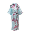 Brand New Chinese Women Silk Rayon Nightgown Bride Wedding Robes Printed Sleepwear Sexy Long Kimono Gown S M L XL XXL XXXL A-028