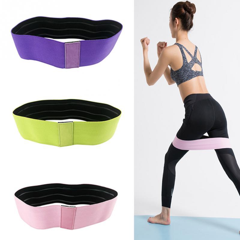 Non-slip Resistance Bands Hip Loop Yoga Gym Fitness Workout Exercise for Legs Thigh Glute Butt Squat Circle Bands #125