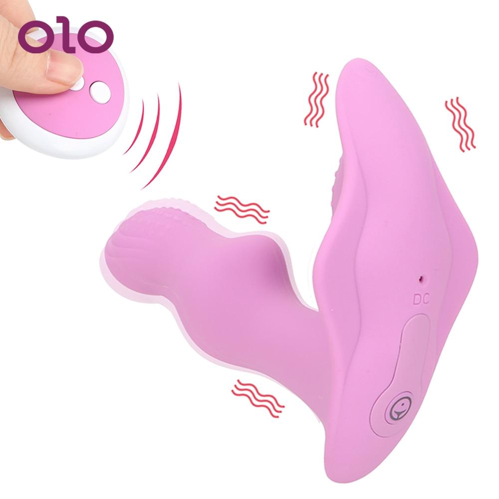 OLO Wearable Vibrator Wireless Remote Control Dildo Vibrator Clitoris Stimulator 10 Speeds Sex Toys for Women Female Masturbator
