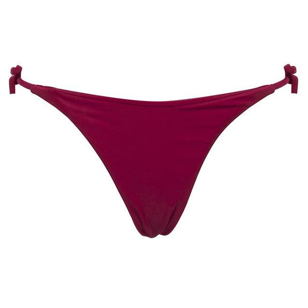 Sexy Women Beach Swimwear Brazilian Cheeky Bikini Bottom Side Tie Thong Swimsuit Fshion Summer Hot Solid Monokini Briefs