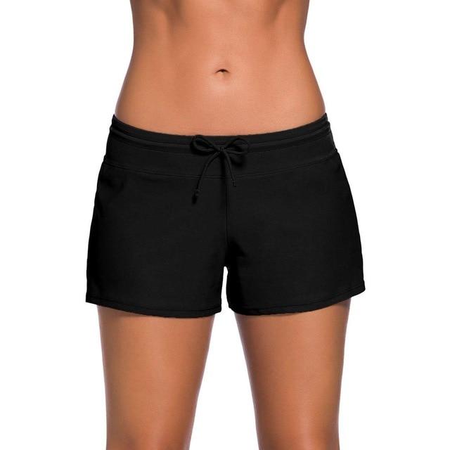 Surfing Swimwear Safety Drawstring Summer Women Shorts Beach Boxer Pants Sports Wide Waistband Swimming Trunks Fashion