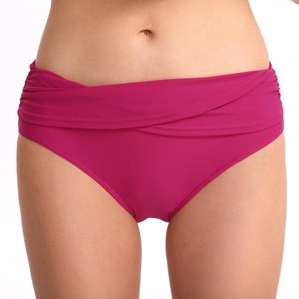 Bikinis 2019 mujer Women Sexy Solid Mid Waist Beach Bikini set Bathing Swimwear Brief Trunks Cover-ups Dropping stroje kapielowe