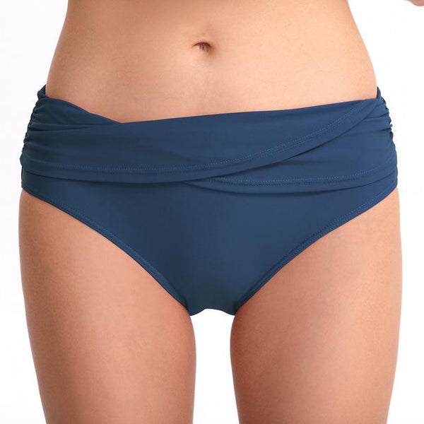 Bikinis 2019 mujer Women Sexy Solid Mid Waist Beach Bikini set Bathing Swimwear Brief Trunks Cover-ups Dropping stroje kapielowe