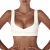 Women Sexy Swim Bra Push Up Swim Bra Solid Color Crossed Strap Backless Summer Beach Wear Ladies Swimwear Bikini Top