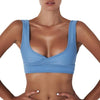 Women Sexy Swim Bra Push Up Swim Bra Solid Color Crossed Strap Backless Summer Beach Wear Ladies Swimwear Bikini Top