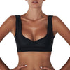Women Sexy Swim Bra Push Up Swim Bra Solid Color Crossed Strap Backless Summer Beach Wear Ladies Swimwear Bikini Top