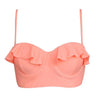 FORUDESIGNS 2018 Women Halter Neck Swim Bikini Tops Bandeau Swimwear Violet Push Up Underwire Strapless Bra Strappy Bralette Top