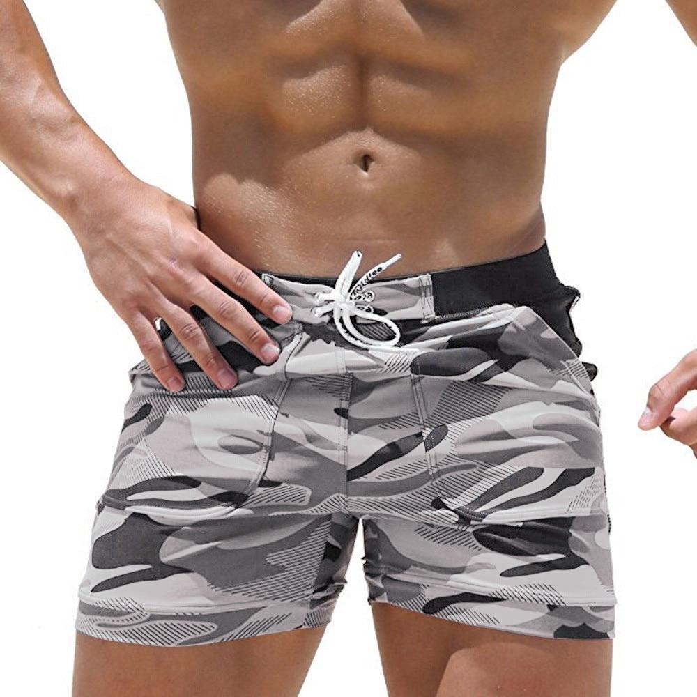 Men's Swimwear Running Surfing Sports Beach Camouflage Shorts Trunks Board Pants swimming trunks for men 2019 new