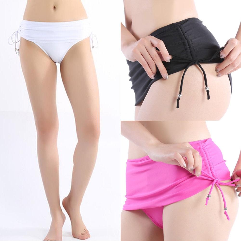 Women Lady Swimwear Bandage Pure Silk Briefs Sexy Panties Lace Up Bathing Costume Low Rise Swim Costume Swimsuit