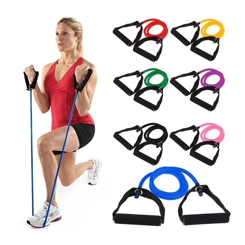 Fitness Resistance Bands Pull Rope  Exercise Tube With Door Anchor and Manual For Resistance Training Physical Therapy Home