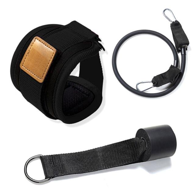 Door Pull Rope Exercise Elastic Band With Foot Ring Leggings Buckle Ankle Strap Yoga Sport Resistant Band Body Building Supplies
