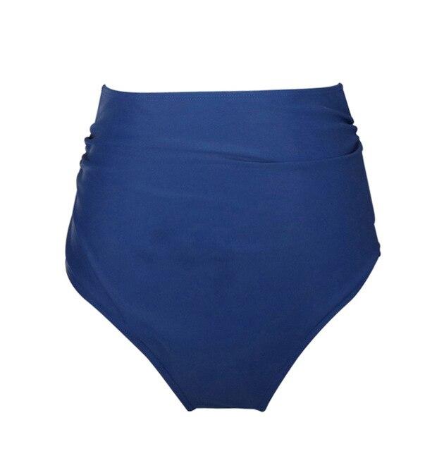 Swimsuit Female Separate Bottom Bikinis 2019 Mujer Ruffle Bikini Tops High Waist Swim Bottoms Panties Women Swimwear Print Pants