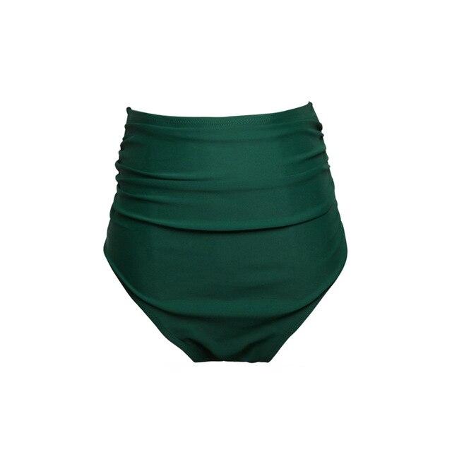 Swimsuit Female Separate Bottom Bikinis 2019 Mujer Ruffle Bikini Tops High Waist Swim Bottoms Panties Women Swimwear Print Pants