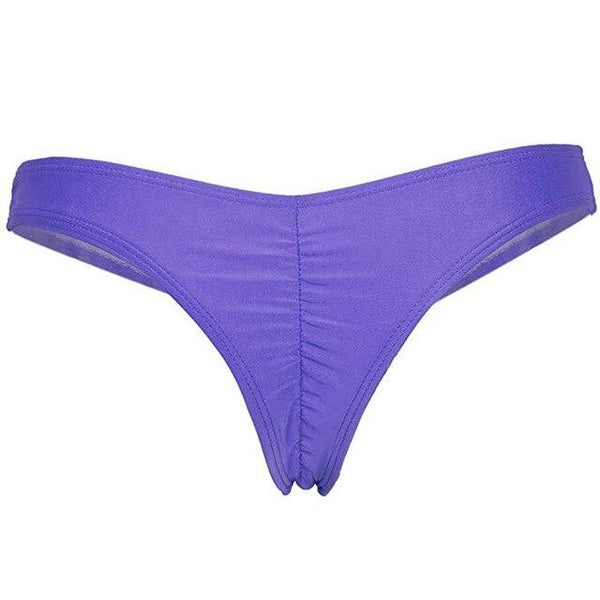 Loozykit Women Shorts Swimwear Fold Solid Panties Single Piece Low Waist Holiday Beach Shorts Quick Dry Female Basic Bottom