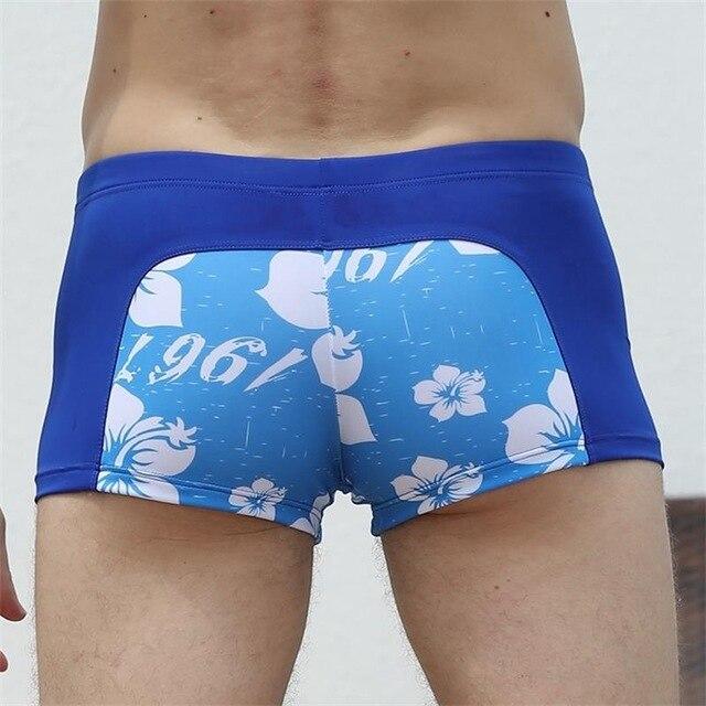 New Sexy Style Swimsuits Trunks Floral Printing Bathing Shorts Drawstring Swimwear  Board Shorts Beachwear Bottoms