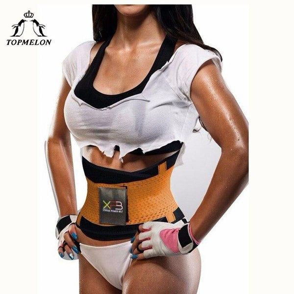 TOPMELON Waist Trainer Modeling Strap Belly Slimming Belt Sheath Slim Shapewear Neoprene Underbust Corset Sweat Body Shaper