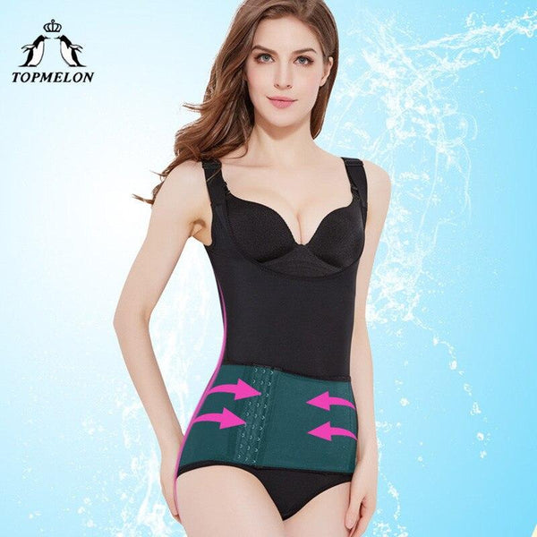 TOPMELON Shaper Slimming Woman Body with Slimming Belt Underbust Cinta Gaine Amincissante Women Shapewear S-3XL Plus Size