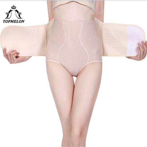 TOPMELON  Waist Trainer Modeling Strap Slimming Belt Shapewear Body Shaper Belly Slimming Sheath Boned Underbust Corset