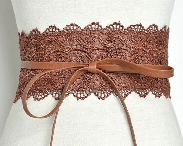 TOPMELON Lace Belts Modeling Strap Slimming Belt Waist Trainer Body Shaper Shapewear Belly Slimming Sheath Floral Waist Shapers