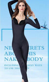 TOPMELON Body Shapewear Women Spandex Long Sleeve Womenâ€˜s Binders and Shapers Underbust Shapers Plus Size Slimming Underwear