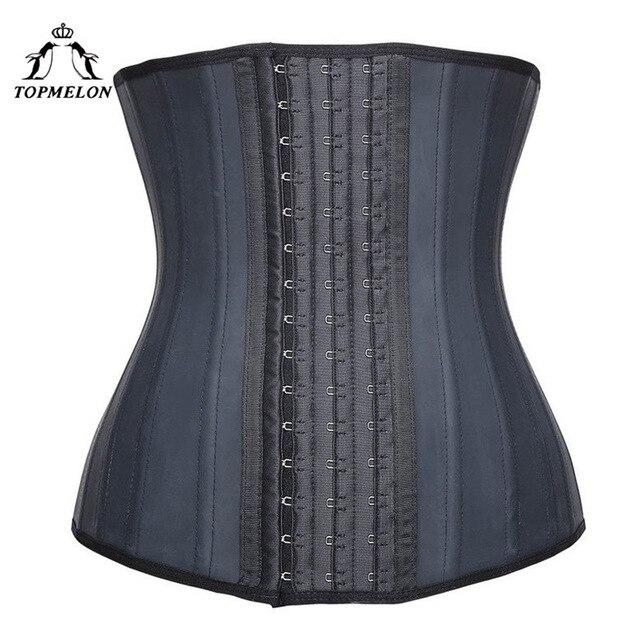 TOPMELON Latex Waist Trainer Modeling Strap Body Shaper Shapewear Slimming Belt Belly Slimming Sheath Boned Underbust Corset 6XL