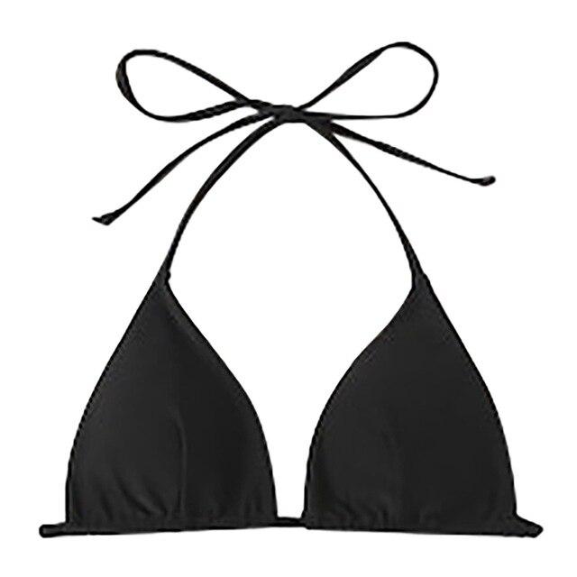 Sexy Women Bikini top Solid Color Padded Swimwear Bathing Beachwear Swimming top brazilian swimwear bra maillot de bain femme