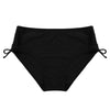 Womens Plus Size Swimwear Mid Waist Solid Brief Bikini Bottom with Side Drawstring Beach Swimming Bottoms Briefs Underwear Panty