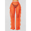 Women's Sheer Mesh Bikini Cover Up Swimwear Swimsuit Bathing Summer Beach Pant