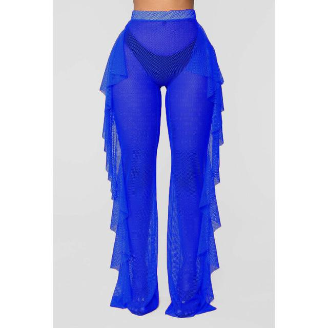 Women's Sheer Mesh Bikini Cover Up Swimwear Swimsuit Bathing Summer Beach Pant