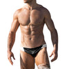 Swimwear Briefs Men Swimming Trunks Pants Slim Gay Breathable Underwear Splice Stripe Black Beach Summer Swimsuit thong Sexy