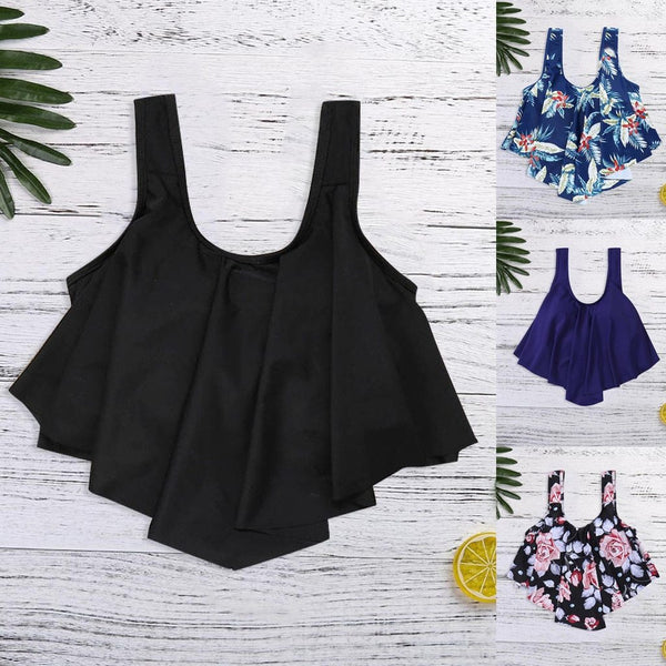 Bikini 2019 Separate Swimsuit Women Tops Swimwear Woman Ruffle High Waist Swimsuit Female Swimming Suit For Women Dropship 715