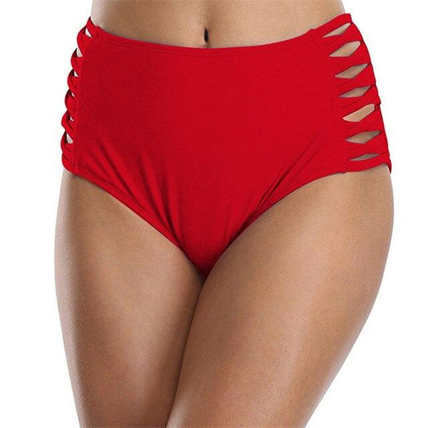 Women Lady Swimming Separate Bikini Bottoms Cut-Outs Sexy Brazilian Suit Trunks Swimwear Sports For Female Black Swim Shorts