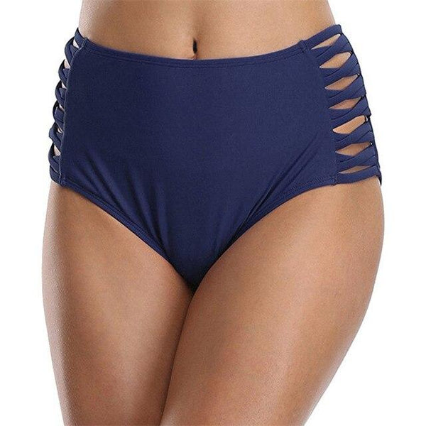 Women Lady Swimming Separate Bikini Bottoms Cut-Outs Sexy Brazilian Suit Trunks Swimwear Sports For Female Black Swim Shorts