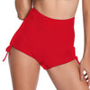 women swimsuit 2019 sexy solid swim trunks women high waisted elastic swimwear sexy bikinis maillot de bain femme