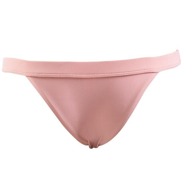 2019 Bikini Bottom bathing suits Solid Brazilian Bottoms Swim Briefs Swimwear Female Black Low Waist Bikini Sexy