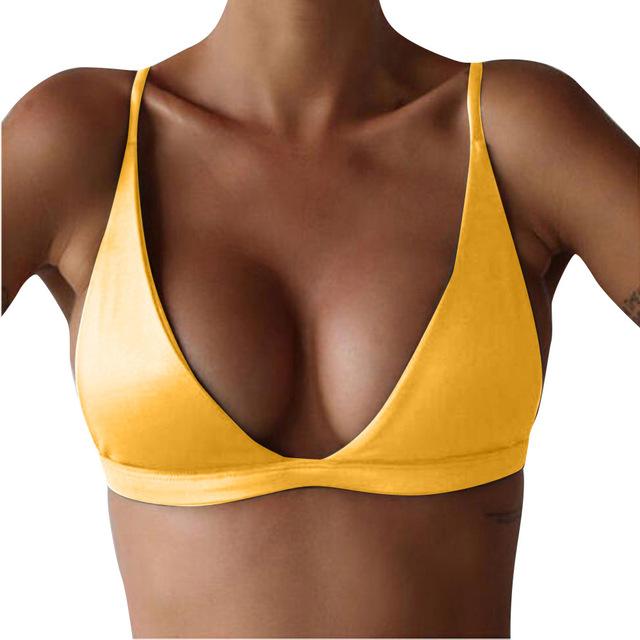 Sexy Bikinis Swimwear Women Push-Up Padded Bikini Top Bandeau woman Swimsuit Biquini Bikini 2019 Bathing Suit Beachwear  Z0504