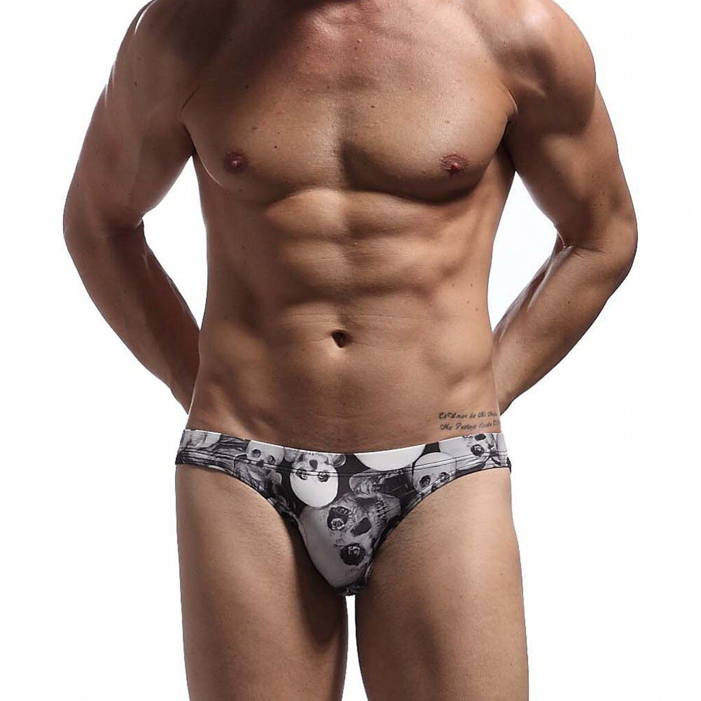 Swimwear Men Camouflage Underwear U Convex Breathable Sexy Tight Boxer Panties  Swimwear Patchwork beachwear swimsuit men