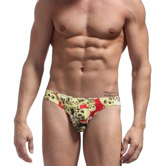 Swimwear Men Camouflage Underwear U Convex Breathable Sexy Tight Boxer Panties  Swimwear Patchwork beachwear swimsuit men