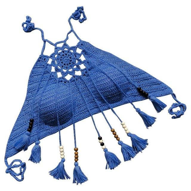 Women Summer Swimwear Sexy Kintted Hollow Out Fashion Bikini Casual Solid Swimwear