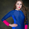 Long Sleeve Rash Guards Surf Top Tankini Plus Size Swimsuit Tops Women One Piece Swimwear 2019 Female Wetsuits Bathing Suits