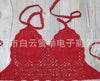 Hand-Woven Women Swimwear Sexy Lady Beach Wear Handmade Crochet Halter Top Summer Knitted Chest Wrap