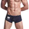 2019 Hot Sale Men's Lace Solid Color Low Waist Sexy Nylon Surf Beach Breathable Boxer Swimwear stroje kapielowe