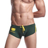 2019 Hot Sale Men's Lace Solid Color Low Waist Sexy Nylon Surf Beach Breathable Boxer Swimwear stroje kapielowe