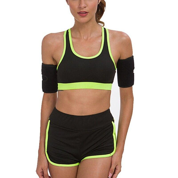 2Pcs Women Men Armbands Sweat Band Arm Warmers Slimmer Sleeve Trimmers Wraps Lose Fat Arm Shaper Weight Loss ZY01