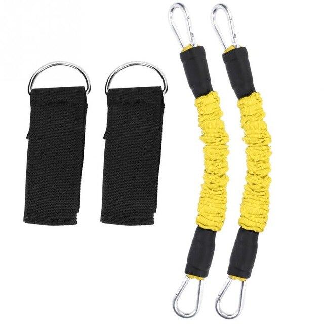 Fitness Sports Ankle Straps Leg Resistance Bands Latex Football Trainer Leg Strength Training Elasticity Ankle Straps Pull Rope
